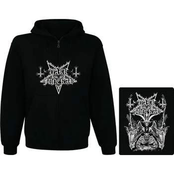Pánská mikina mikina s kapucí a zipem Dark Funeral