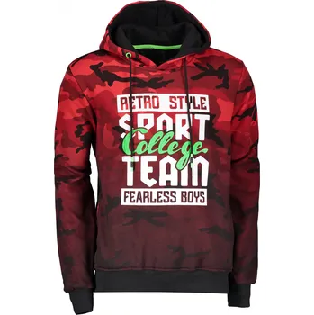 Ombre AB892 červená Pánská mikina Ombre AB892 červená