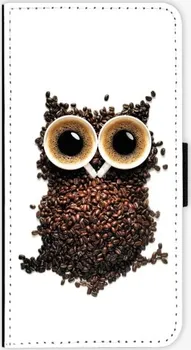 Pouzdro na mobilní telefon iSaprio Owl And Coffee pro Honor 10 flipové