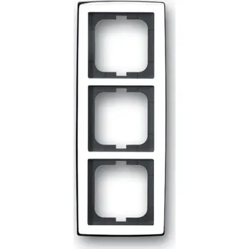 vypínač ABB Solo trojrámeček chromová lesklá 1754-0-4328 (1723-80G) 2CKA001754A4328