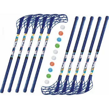 Florbal Florbalový set MPS Jungle mini Navy (12 hokejek) vel. 50cm (=56cm) 12x rovná