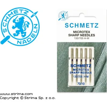 Příslušenství k šicímu stroji Jehly na mikrovlákno 130/705 H-M VBS 70 MICROTEX
