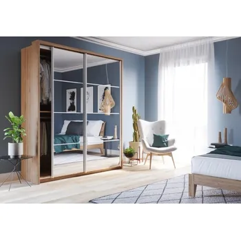 Šatní skříň Casarredo Šatní skříň 17 ARTI 180 zrcadlo bílá