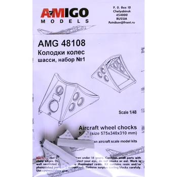 Plastikový model Advanced modeling 1/48 Aircraft wheel chocks set No.1 - klíny pod kola (4 pcs.)
