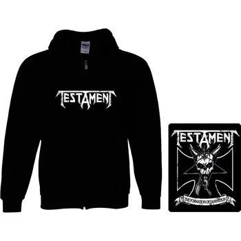 Pánská mikina mikina s kapucí a zipem Testament - The Formation Of Damnation