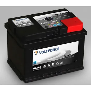 Autobaterie Autobaterie 62 Ah VOLTFORCE BLACK PREMIUM (Nezasíláme pouze osobní odběr na objednávku)