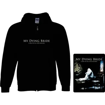 Pánská mikina mikina s kapucí a zipem My Dying Bride - A Map Of All Your Failures