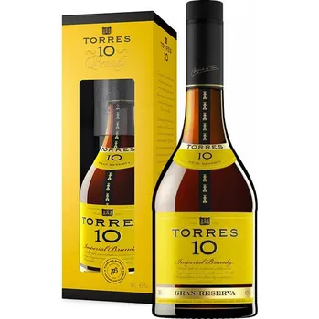 Brandy Torres 10 Years Old Gran Reserva 40% 0,7l (Karton + 1 sklenička)