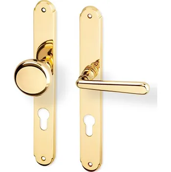 Dveřní kování Dveřní kování ALT WIEN mosaz kl.+koule (Mosazné kování s plnými klikami, vhodné například při renovaci historických interiérů. )