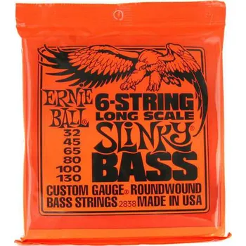 Strunný nástroj Ernie Ball Ernie Ball EB 2838 niklové struny na 6-strunnou basovou kytaru