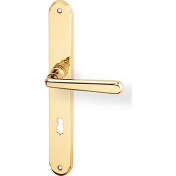 Dveřní kování Dveřní kování ALT WIEN mosaz (Mosazné kování s plnými klikami, vhodné například při renovaci historických interiérů. Pro dozický, cylindrický zámek, nebo s uzamykací páčkou na WC.)