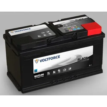 Autobaterie Autobaterie 100 Ah VOLTFORCE BLACK PREMIUM (Nezasíláme pouze osobní odběr na objednávku)
