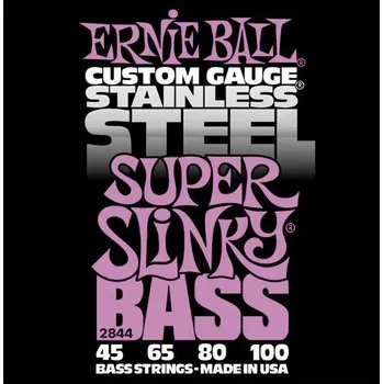 Strunný nástroj Ernie Ball Ernie Ball EB 2844 struny na baskytaru Super Slinky Bass 45-100