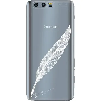 Pouzdro na mobilní telefon iSaprio Writing By Feather white Honor 9