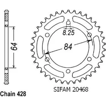 Řetězová sada pro motocykl Sifam Rozeta pro Suzuki 20468CZ47