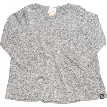 Dámská tunika světle šedá svetrovinová tunika