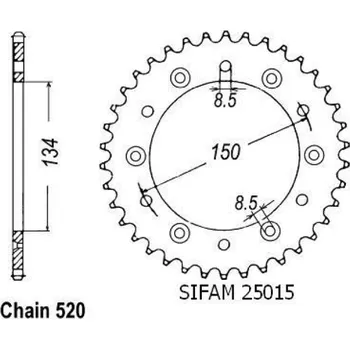 Motodíl Sifam Rozeta pro Kawasaki 25015CZ42