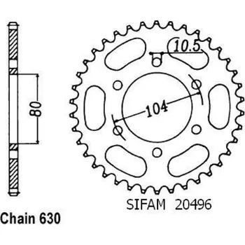 Motodíl Sifam Rozeta pro Kawasaki 20496CZ41