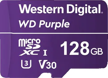 Paměťová karta Western Digital Purple Micro SDXC 128 GB Class 10 UHS 1 (WDD128G1P0A)