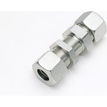 Hydraulický filtr DS-K 8-S/ZN (P-GSV08S) GATES FITTINGS spojka přímá průchozí pro hydrauliku, kompletní se 3 maticemi, bez NBR kroužku