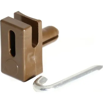 Příslušenství pro plot Příchytka napínacího drátu PVC, natloukací, hnědá