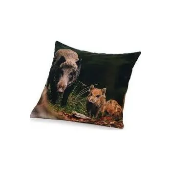 Polštář E-myslivost Polštář pro myslivce - potisk Divočák