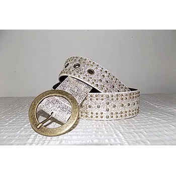 Opasek Dámský pásek zlatý (Opasek dámský zlatý se cvočky )