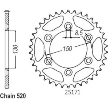 Auto-moto Sifam Rozeta pro Yamaha 25171CZ49