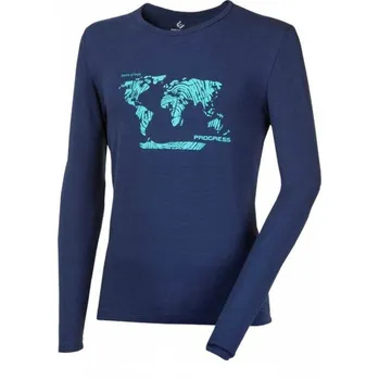 Pánské tričko Progress Vandal "Svět" tmavě modré