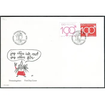Poštovní známka Švédská pošta (1984) FDC 1298 - 1299 - Švédsko - 100 let asociace Fredriky Bremer