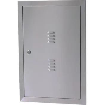 Revizní dvířka DOLS DLS-HUP-2 - nerezová revizní dvířka s větracími žebry, 470x730 mm, pro hlavní uzávěr vody a plynu