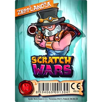 Sběratelská karetní hra Notre Game Scratch Wars - Karta hrdiny Zepplandia
