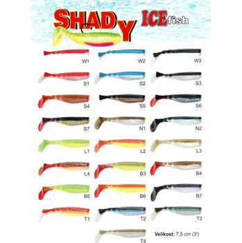 Nástraha Nástrahy umělé ICE Fish Shady 7,5 cm barva: L4