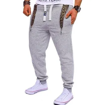 Blingstar Pánské tepláky Jeel Jeans Leopard Grey 1095