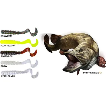 Nástraha Twister Savage Gear Pro Grub 6,5 cm/2 g barva: Motor Oil