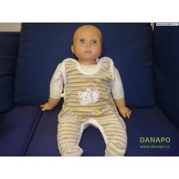 Kojenecké oblečení Kenguru Gold Dupačky žlutohnědé Velikost: 62