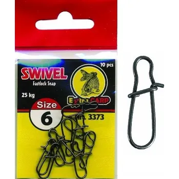 Extra Carp Fastlock Snap karabinky - 10 ks velikost: 10/18 kg