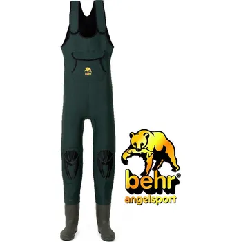 Prsačky Behr brodící kalhoty High Back Neopren Wathose 4 mm Profilsohle velikost: 47/48