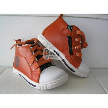 Chlapecké polobotky SANTÉ kožené boty MY/1663 Orange 19