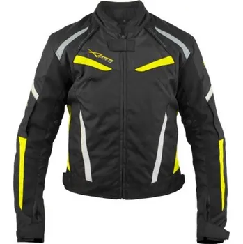 Moto bunda HASSEN LADY žlutá fluo dámská moto bunda A-pro - XL