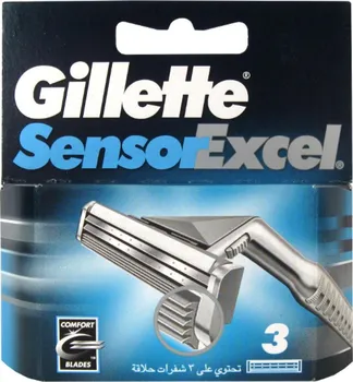 Gillette Sensor Excel náhradní hlavice 3 ks