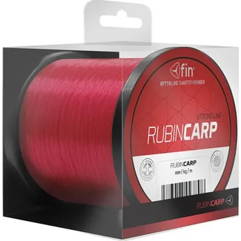 Rybářský vlasec Vlasec FIN Rubin Carp / červený 1 m průměr: 0,28 mm