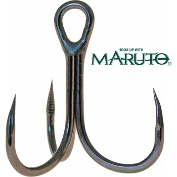 Rybářský háček Trojháček bez protihrotu Maruto Trinity BN velikost: 2