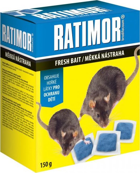 UNICHEM Ratimor modré samoobslužné sáčky 150g