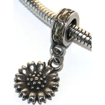 Přívěsek Korálek nerezový Fashion Jewerly - Přívěsek Květina pro krásku, Kopretina, Slunečnice, Flower Beauty 2586