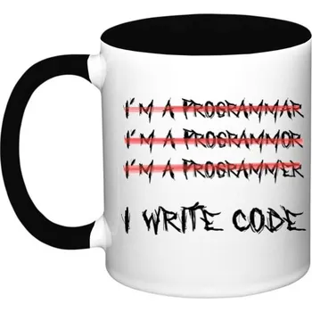 Hrnek malý barevný s potiskem Programátor