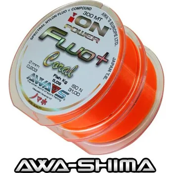 Vlasec Awa-Shima ION POWER Fluo+ Coral 2 x 300 m průměr: 0,181 mm