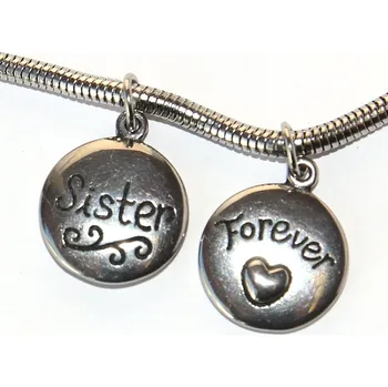 Přívěsek Korálek nerezový Fashion Jewerly - Přívěsek Sestra navždy, Sestřička má, Sister Forever 2569
