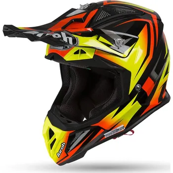 Helma na motorku Airoh Aviator 2.3 AMSS Fame oranžová lesklá