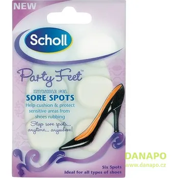 Vložka do bot SCHOLL gelová kolečka na bolavá místa 6 ks